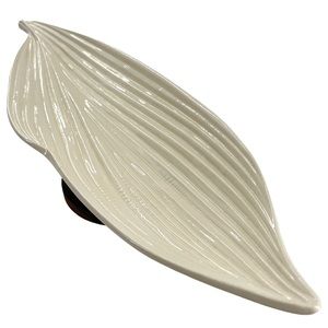 Copeland Spode Vintage Imperial Ivory Banana Leaf Platter Relish Tray England